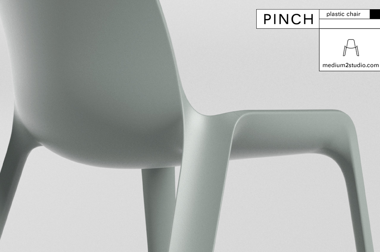 The traditional stackable plastic chair gets a makeover with this sleek innovative design