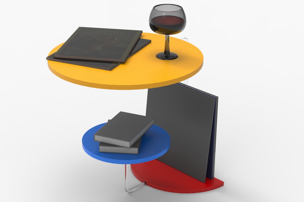 #Playful coffee table concept brings Piet Mondrian’s three colors to your home