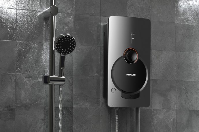Sleek Hitachi-inspired shower heater concept simplifies the process of getting hot water