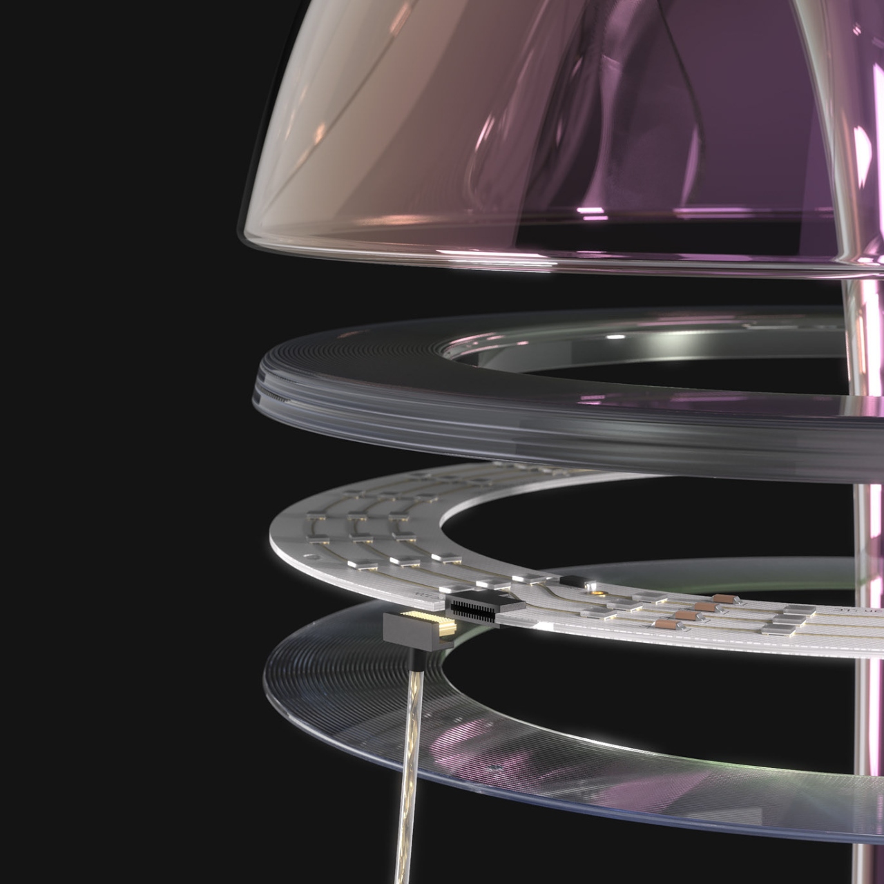 This wormhole-inspired table lamp design makes a great addition to the interiors of every space enthusiast