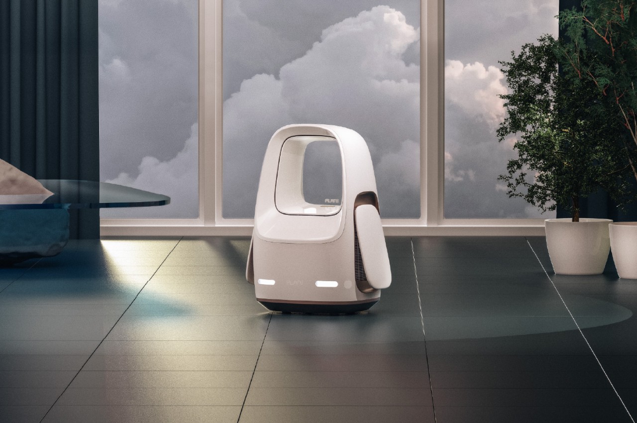 #This cute air purifier robot concept tries to make your home safer and livelier