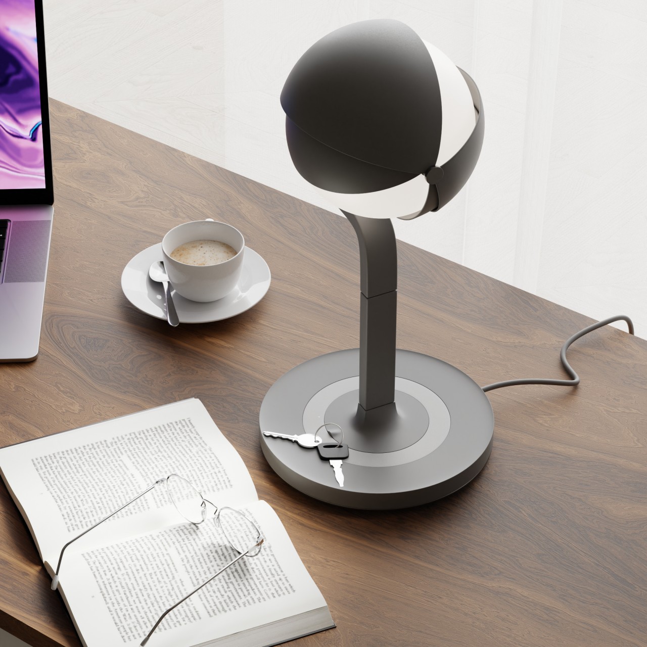 This eerie table lamp looks like an eyeball but can easily adapt to your lighting needs