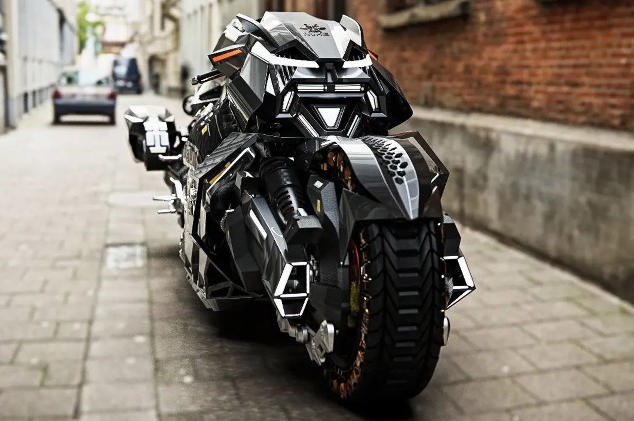 #This monstrous nuclear-powered bike is teleported from an unknown realm