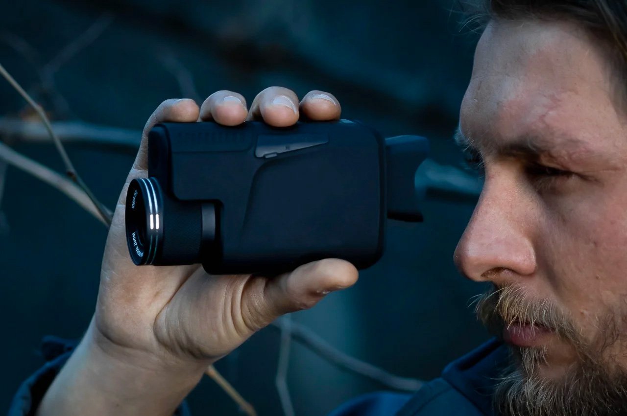This military-grade night vision monocular opens up a bright new world in the darkness