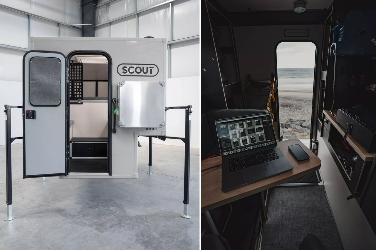 This modular camper rig fits any mid-sized truck bed for year-round ...