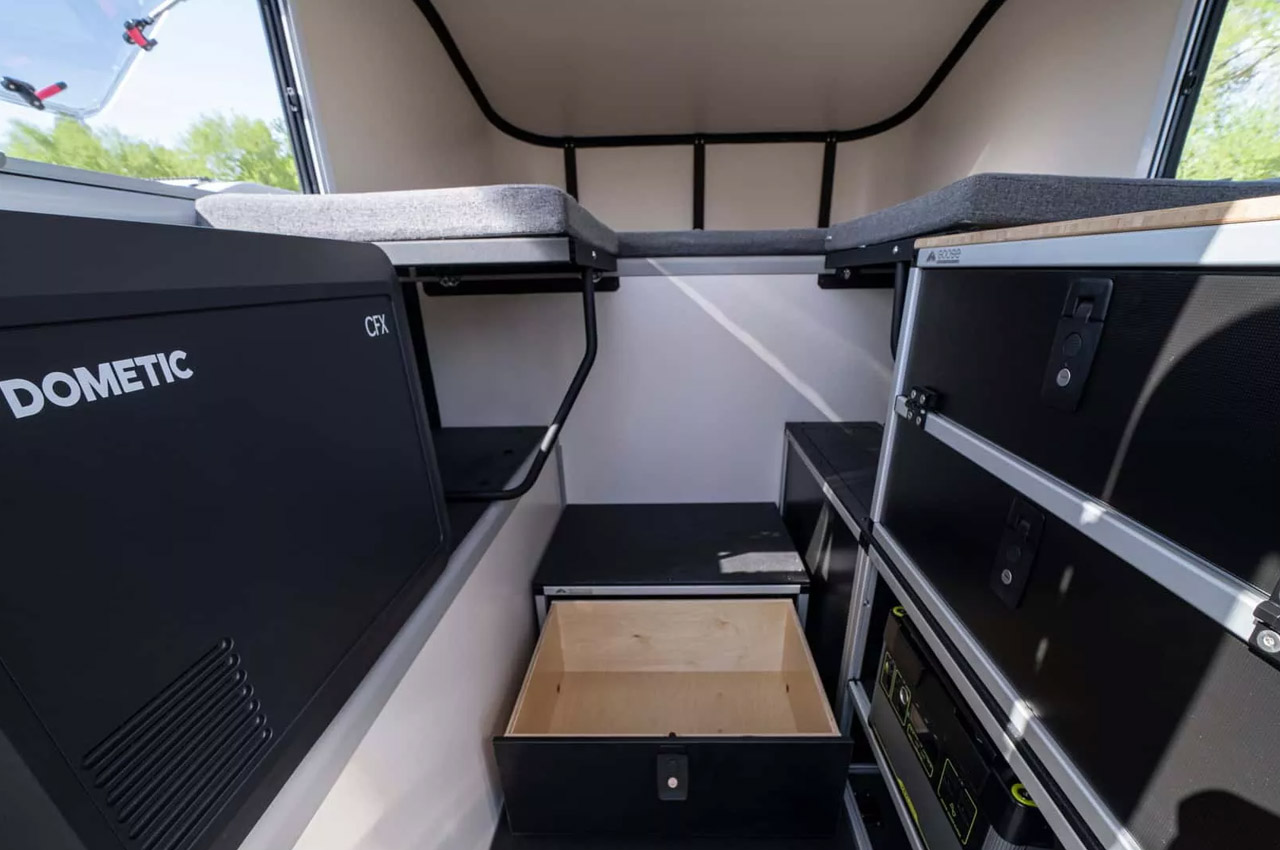 This modular camper rig fits any mid-sized truck bed for year-round ...
