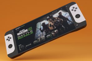 This thin handheld gaming console comes with motion detection sensors for deeper immersion