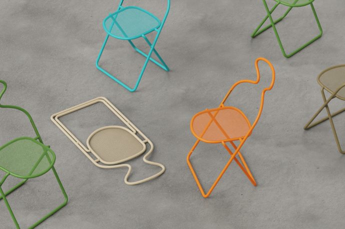 This foldable “Venus of Willendorf” inspired chair literally puts you in the lap of art history