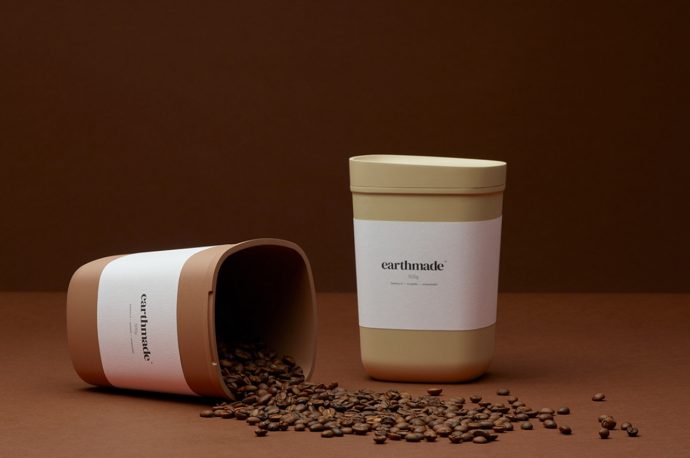 A New Material For Eco-Friendly Packaging For Coffee that’s not just beigie