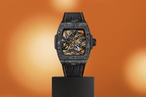Hublot and Veuve Clicquot collaborate for the exclusive Spirit of Big Bang Skeleton Tourbillon
