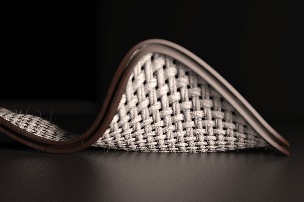 #Cozy knitted chair is inspired by the cocoon of a butterfly