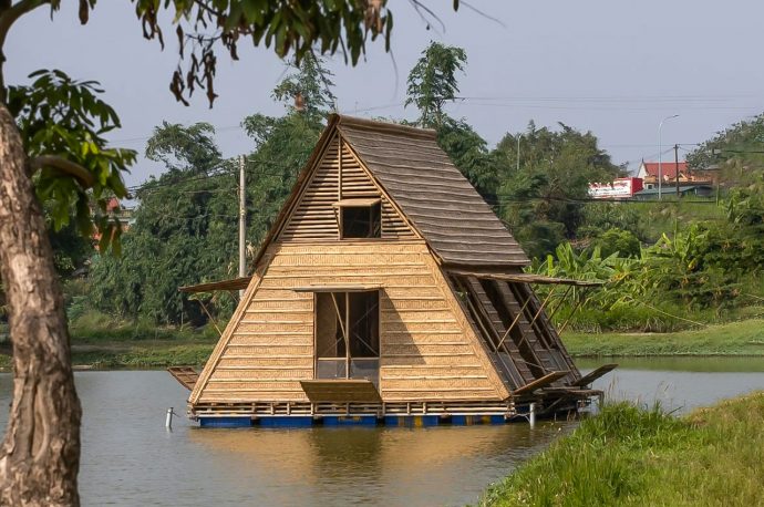 Floating Bamboo House can become alternative housing for the Mekong Delta area