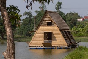 Floating Bamboo House is designed to withstand rising sea levels in Vietnam