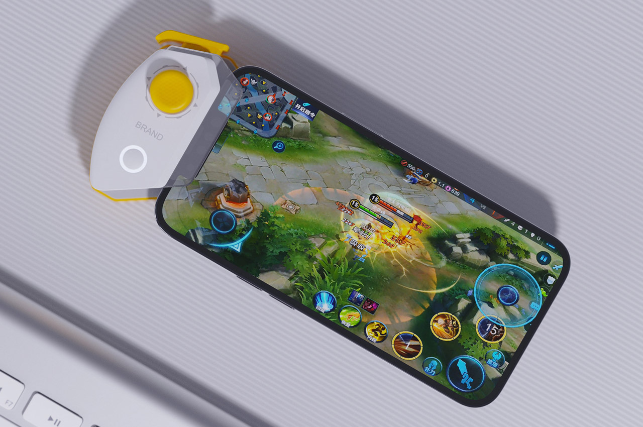 #How about a compact gamepad for playing online battle arena games on your smartphone