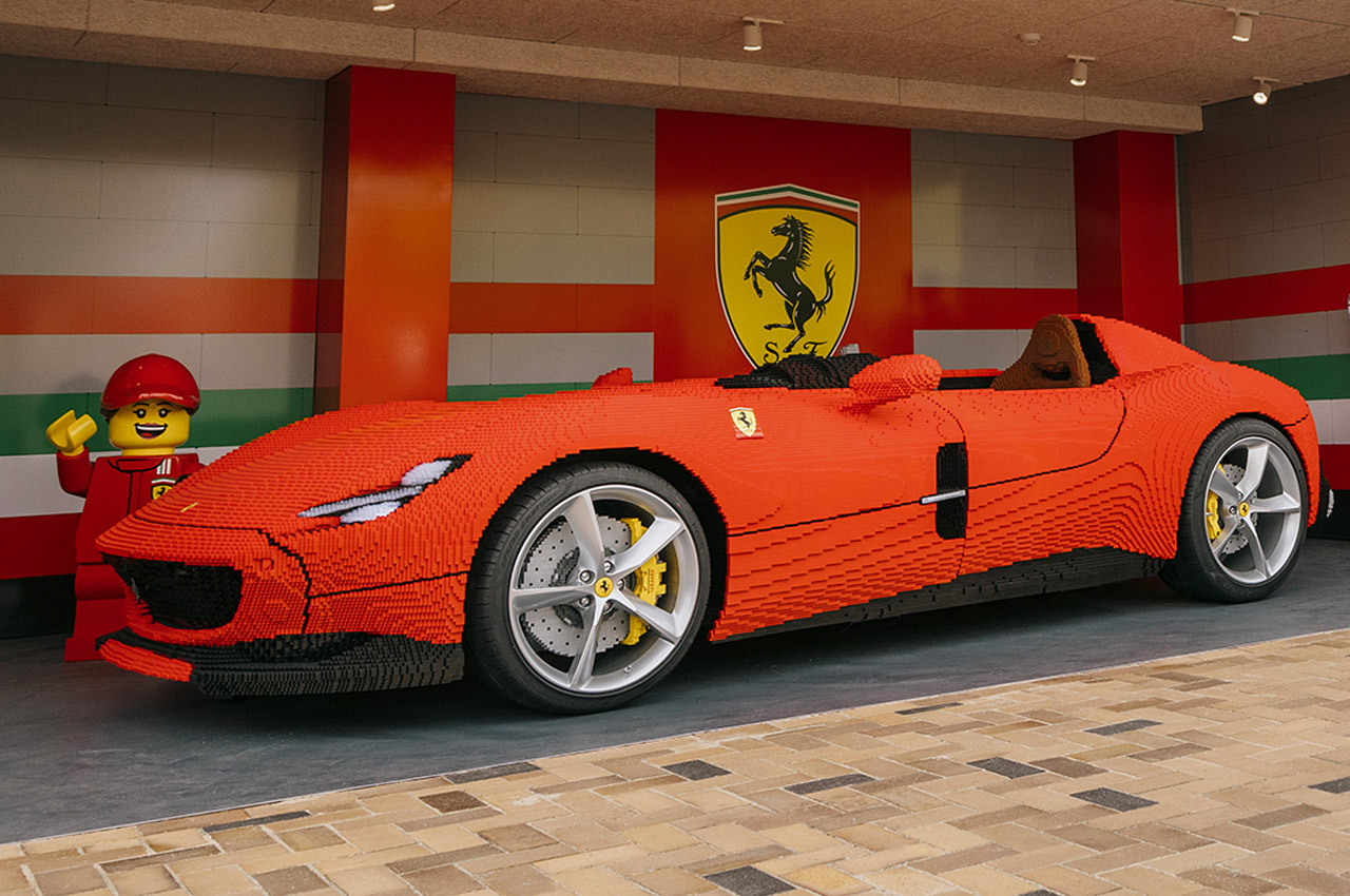 LEGO Ferrari Monza SP1 de tamaño real es suficiente inspiración para los fanáticos de los automóviles en ciernes – Yanko Design