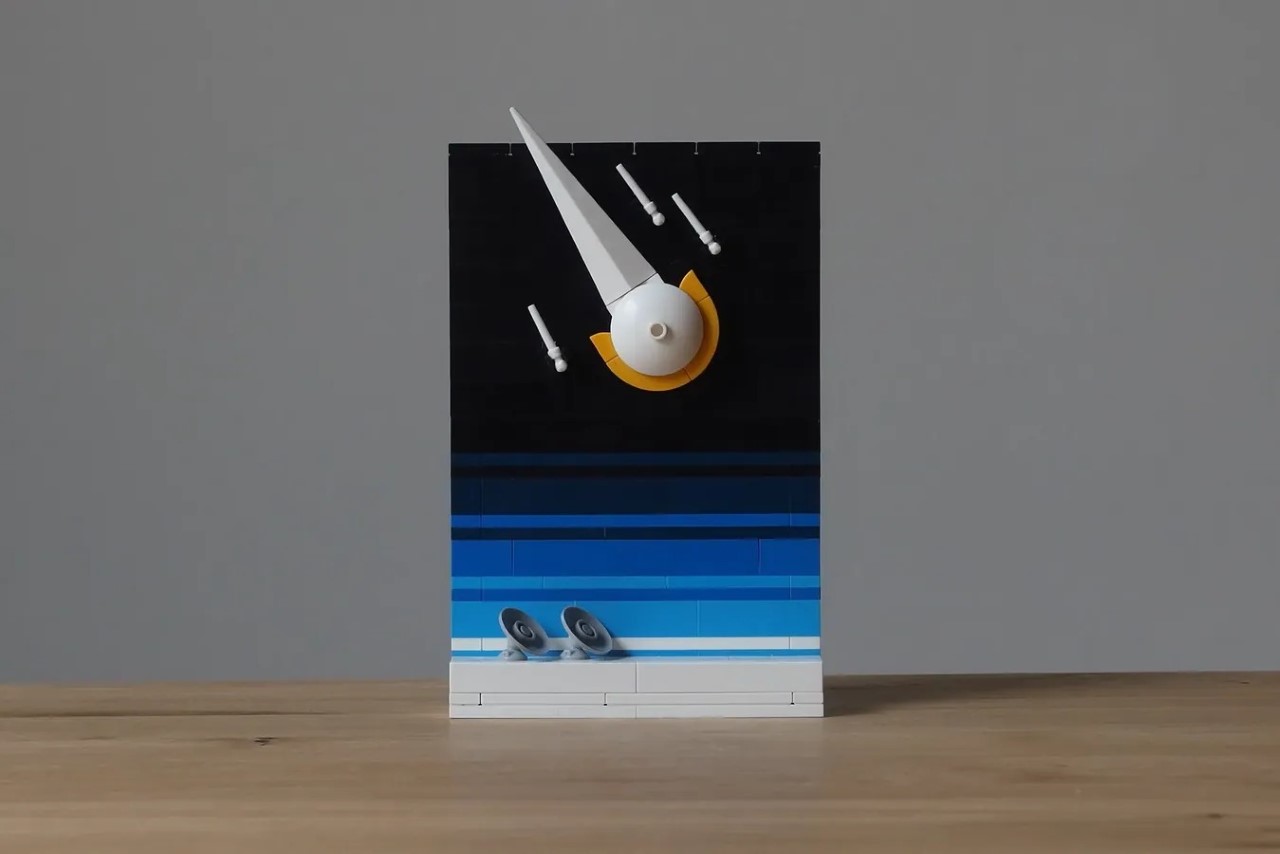 Retro NASA Space Tourism Posters made from LEGO Bricks are a Space Nerd Must-Have