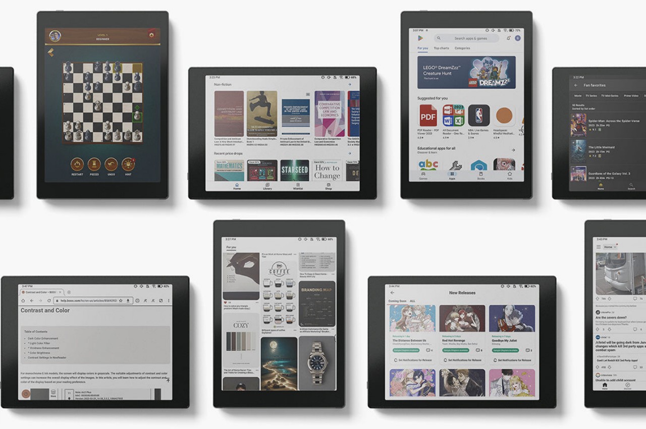 Boox's latest e-readers combine quiet, compact styles with big