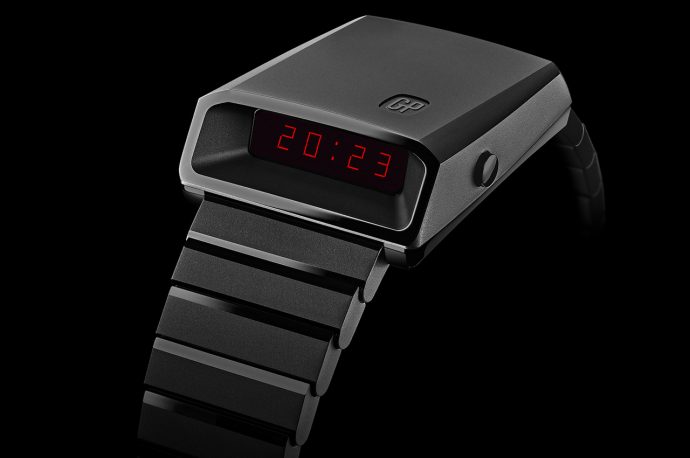 Saint Laurent reinterprets Girard-Perregaux’s iconic Casquette watch in titanium finish