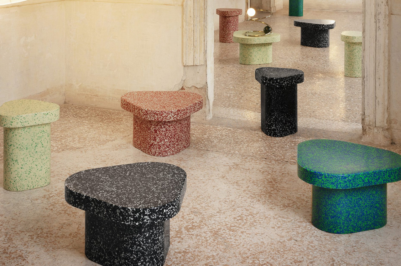 #Colorful + sustainable pieces of furniture can be used as coffee tables, side tables and stools
