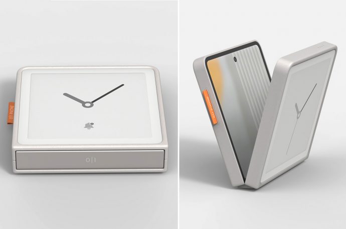 This sensible foldable phone with minimalist + clock mode is digital detox done right