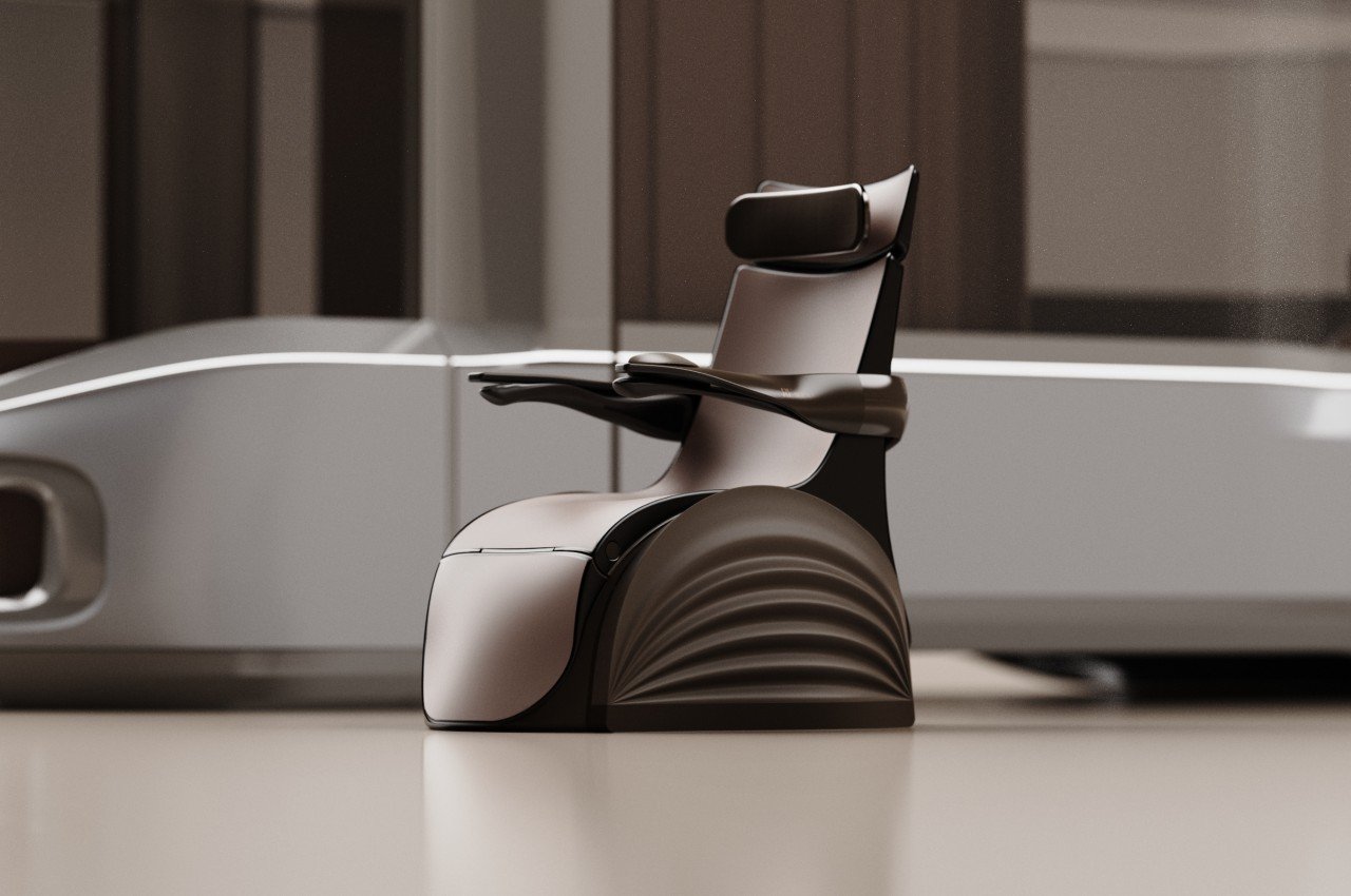 #This luxurious chaise lounge is actually a motorized wheelchair in disguise