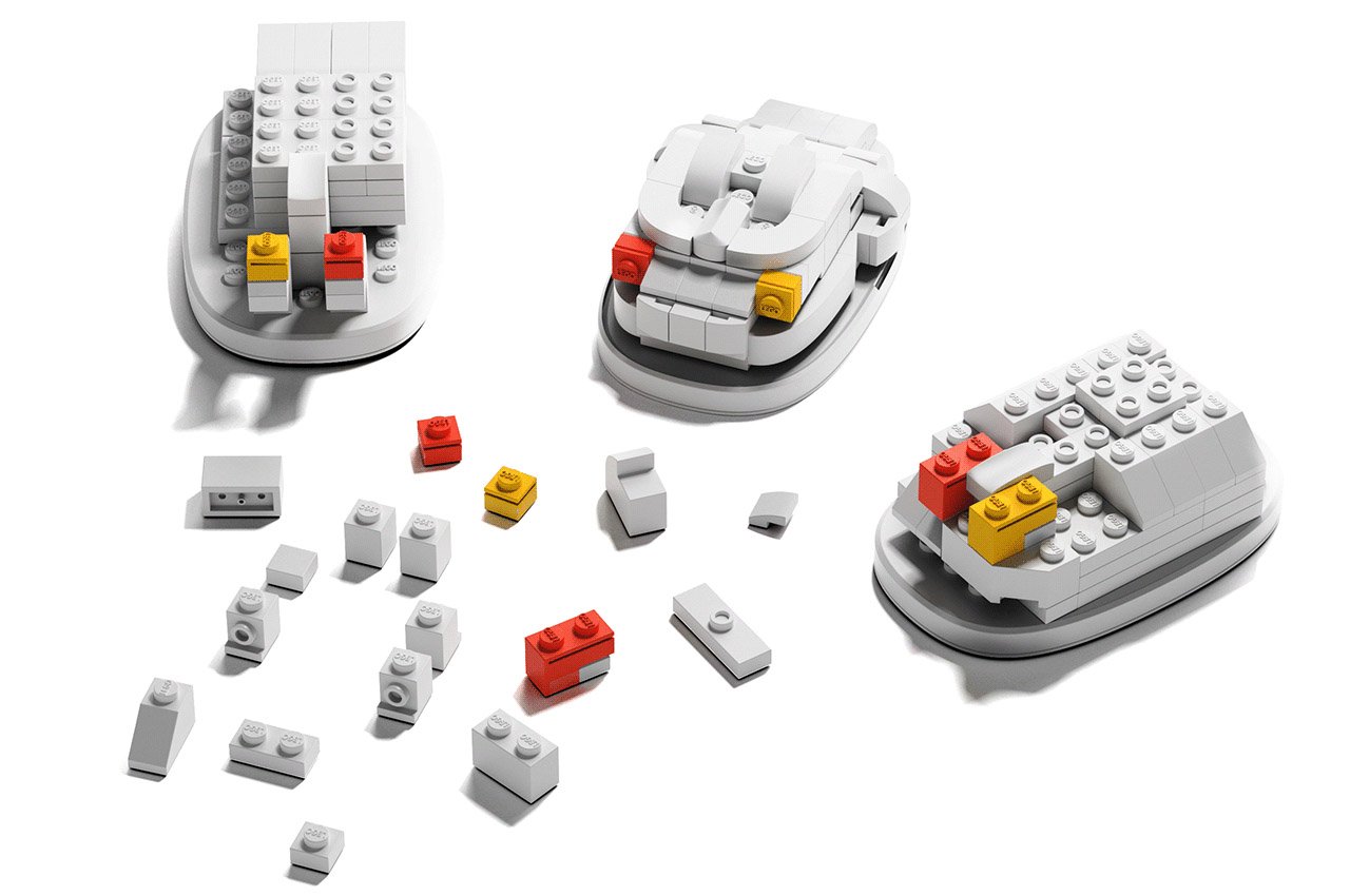 This ultra-customizable LEGO mouse into any preferred shape and button configuration - Yanko Design