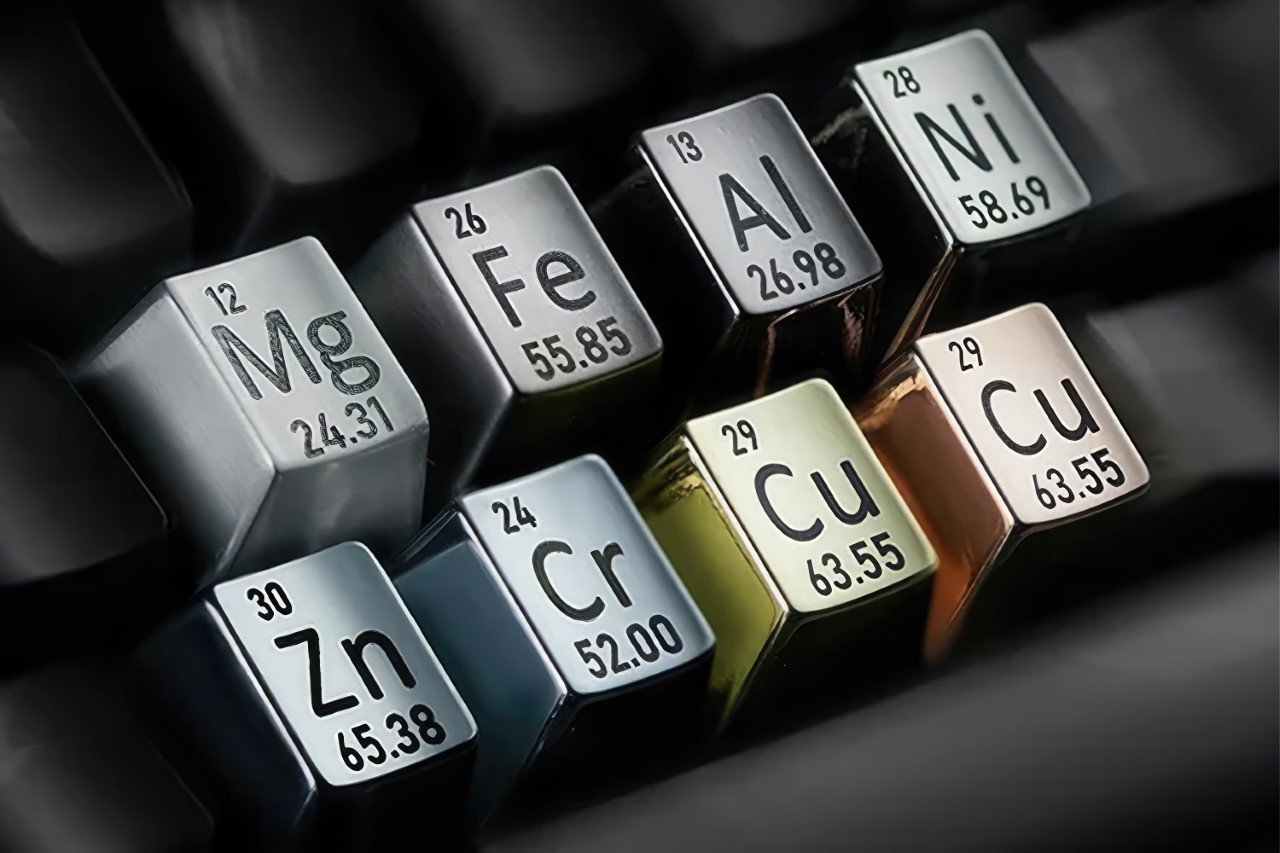 #These Rare Periodic Table Keycaps Come Machined From The Metals Mentioned On Them