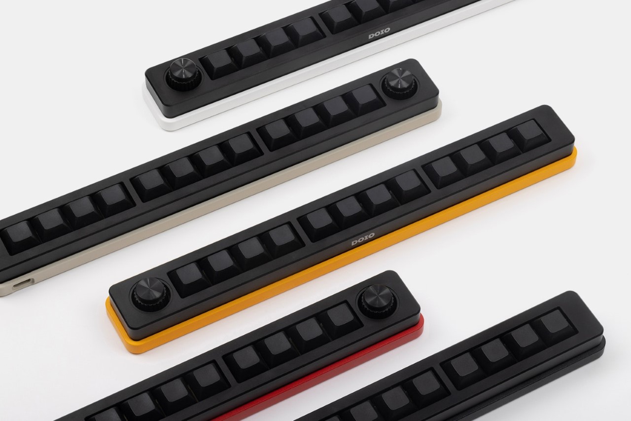 #The ‘Sword’ Linear Macro Pad Gives You An Entire Row Of Shortcuts Right Above Your Keyboard