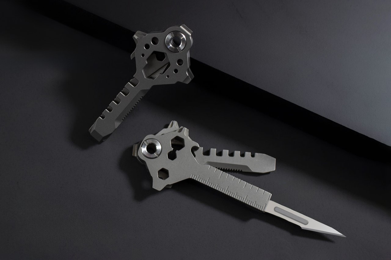 #Tiny 14-in-1 Titanium Key Multitool Is More Versatile Than A Swiss Army Knife