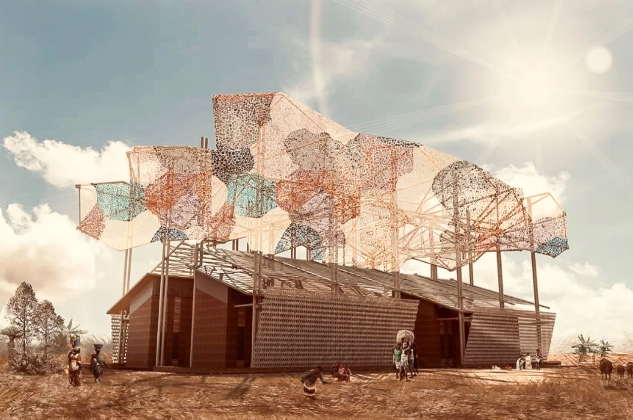 #Award-winning housing design uses local materials and weaving traditions to bring access to clean water