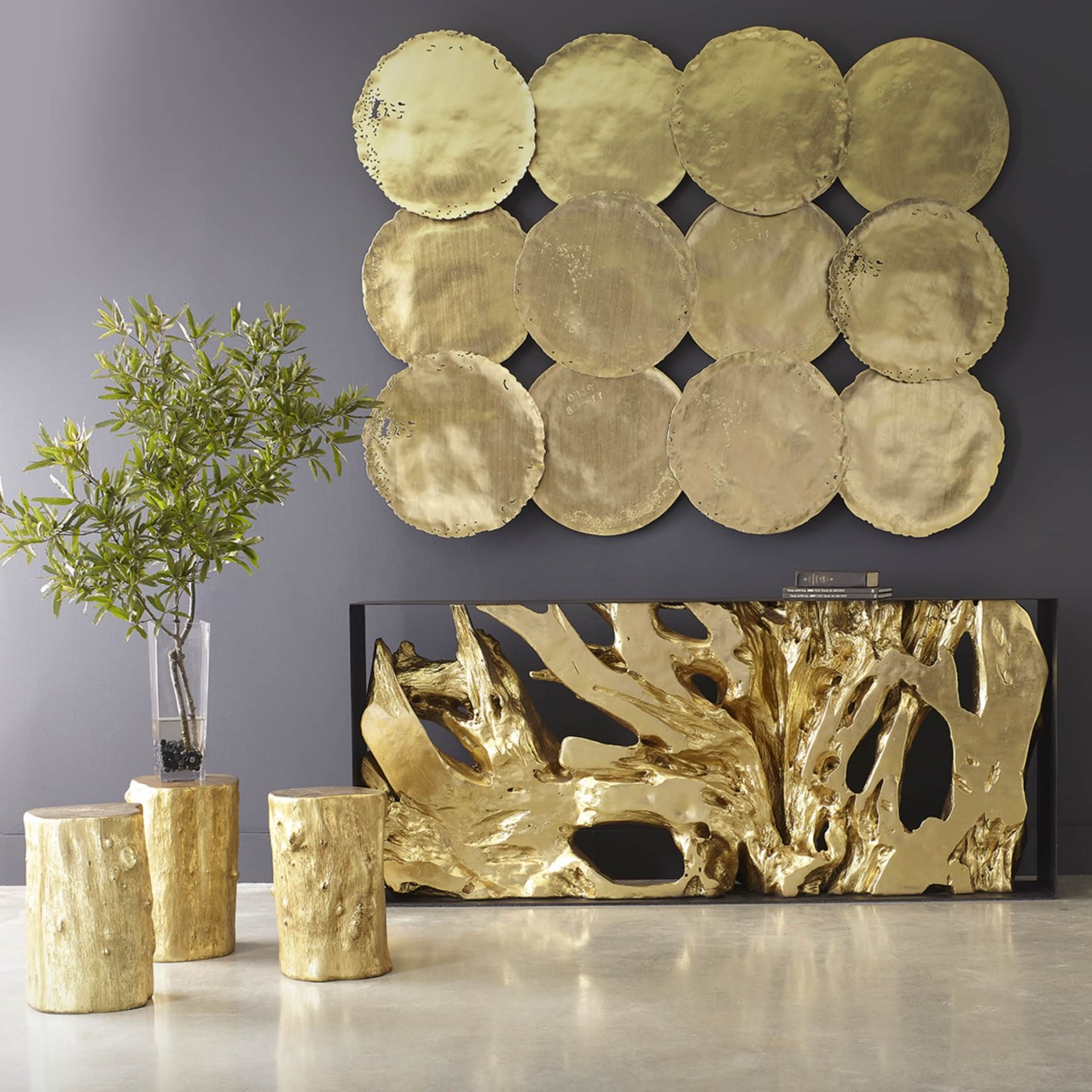 Cast collection. Медь в декоре. Golden Table. Chairish | for Chic and unique Homes.