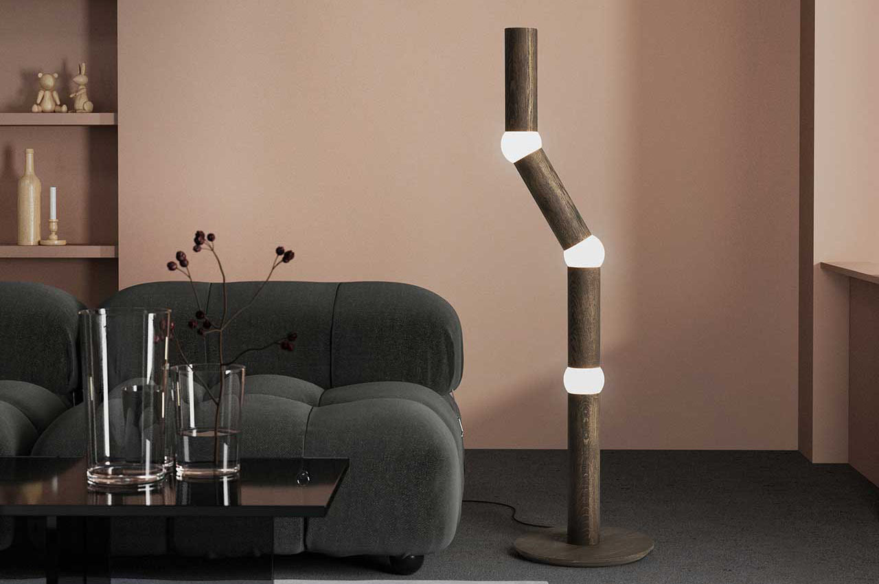#A Japanese Bamboo Forest Was The Design Inspiration For This Eclectic Floor Lamp