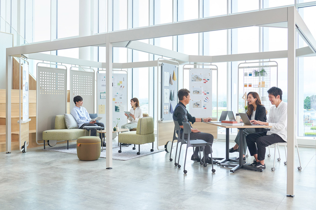 Japanese Inspired Minimal Workspace Is The Flexible Meeting Space 