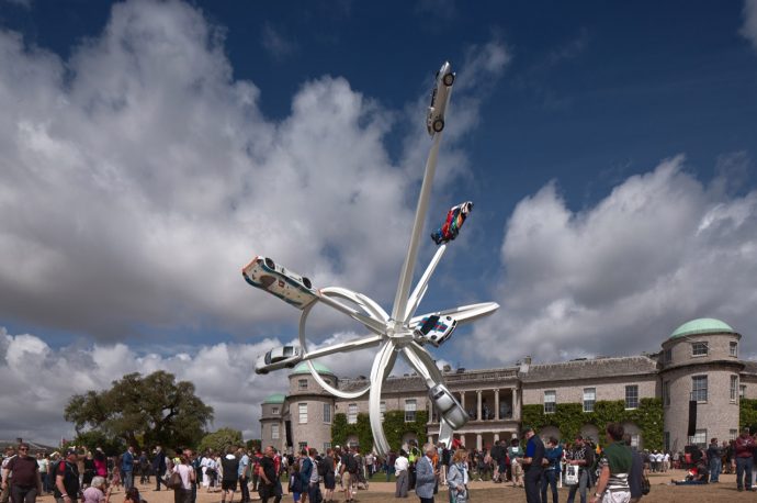 Porsche sculpture bewilders motorheads at Goodwood Festival of Speed 2023