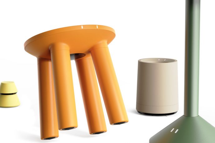 Furniture meets robotics in this future vision where your helpers are cute, multifunctional designs