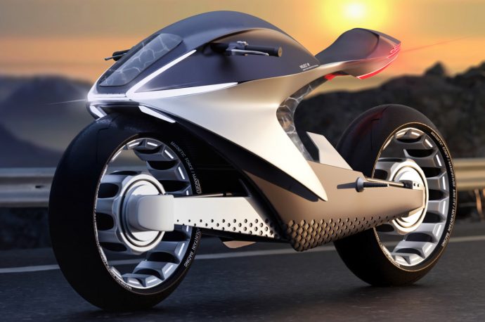 This sleek shape-shifting bike bonds with its rider like “Tsaheylu” – the neural connection showed in Avatar