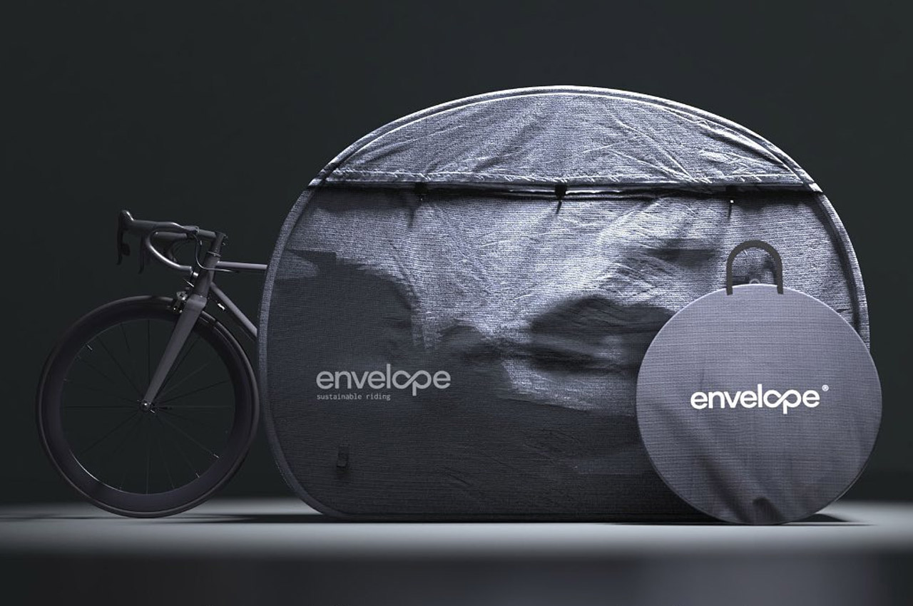 This durable bike storage cover is easy to deploy, even easier to pack-up after use