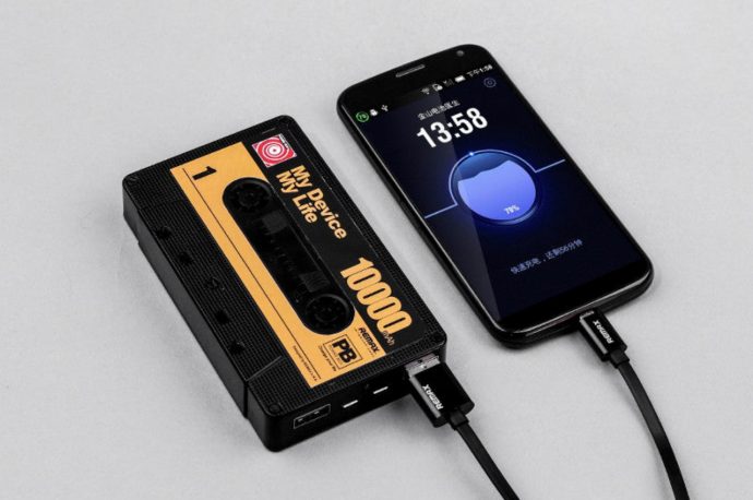 This seemingly real cassette tape is actually a fun power bank in disguise