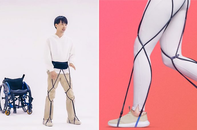 This stretchy Japanese rubber gear helps people relearn to walk after incident