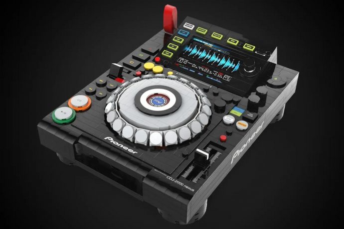 Legendary DJ Console, the Pioneer CDJ 2000 Gets A LEGO Makeover With Moving Turntable and Tempo Fader