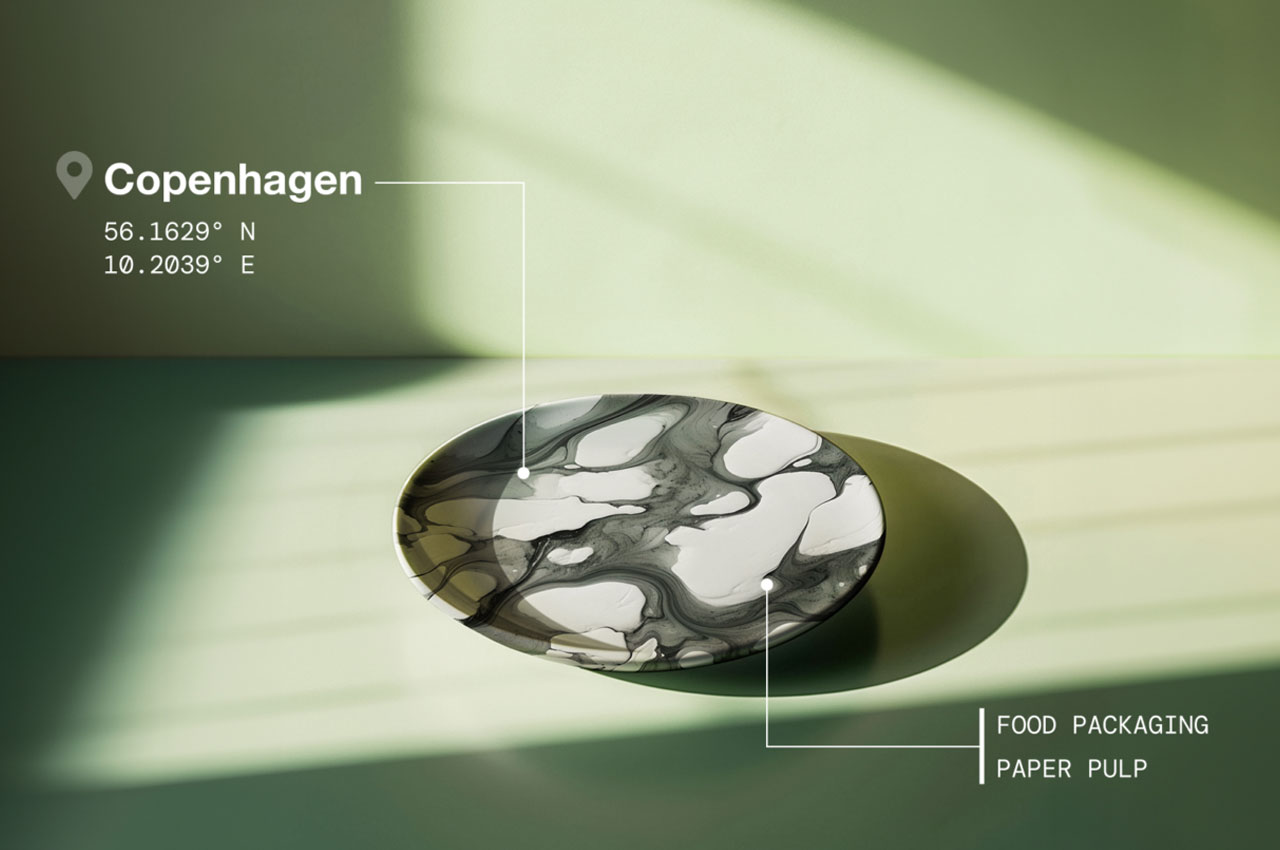 #AI generated these plate designs using hyper-local waste materials