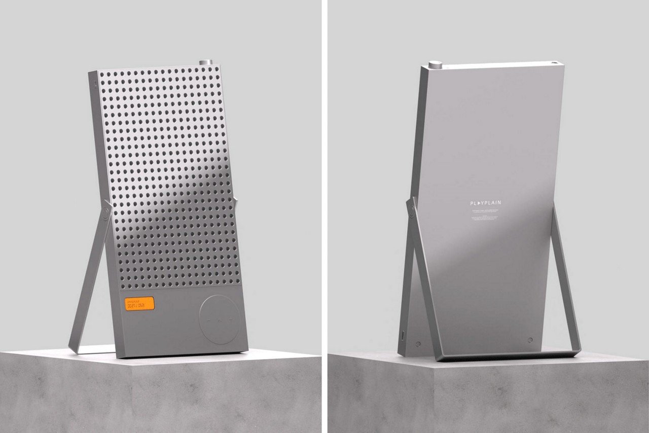 #The ‘PLAYPLAIN’ wireless speaker highlights the iconic minimalism of Braun and MUJI