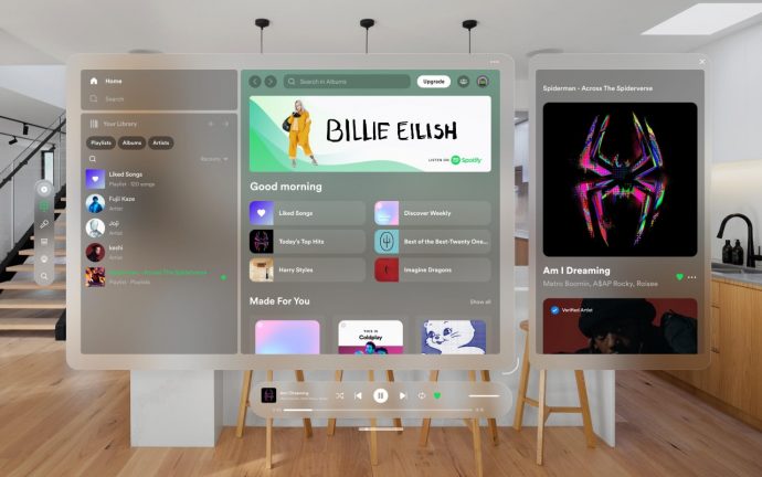 Unofficial Spotify Interface for the Apple Vision Pro brings ‘Spatial Computing’ to the music app
