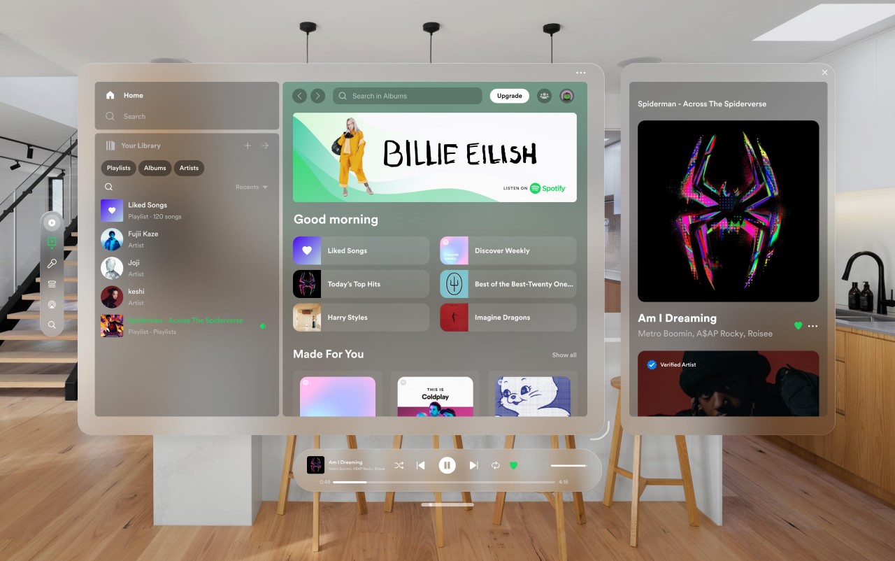 #Unofficial Spotify Interface for the Apple Vision Pro brings ‘Spatial Computing’ to the music app