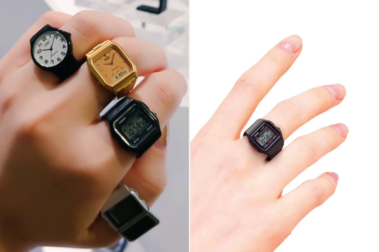 Casio miniature finger ring watch hero