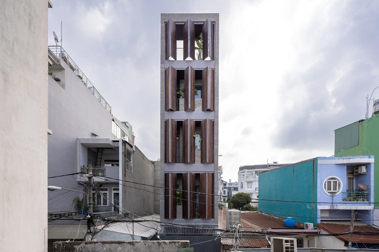 #Tall Skinny House On A Cramped Inner-City Plot in Vietnam Gives Stiff Competition To Typical Tiny Homes