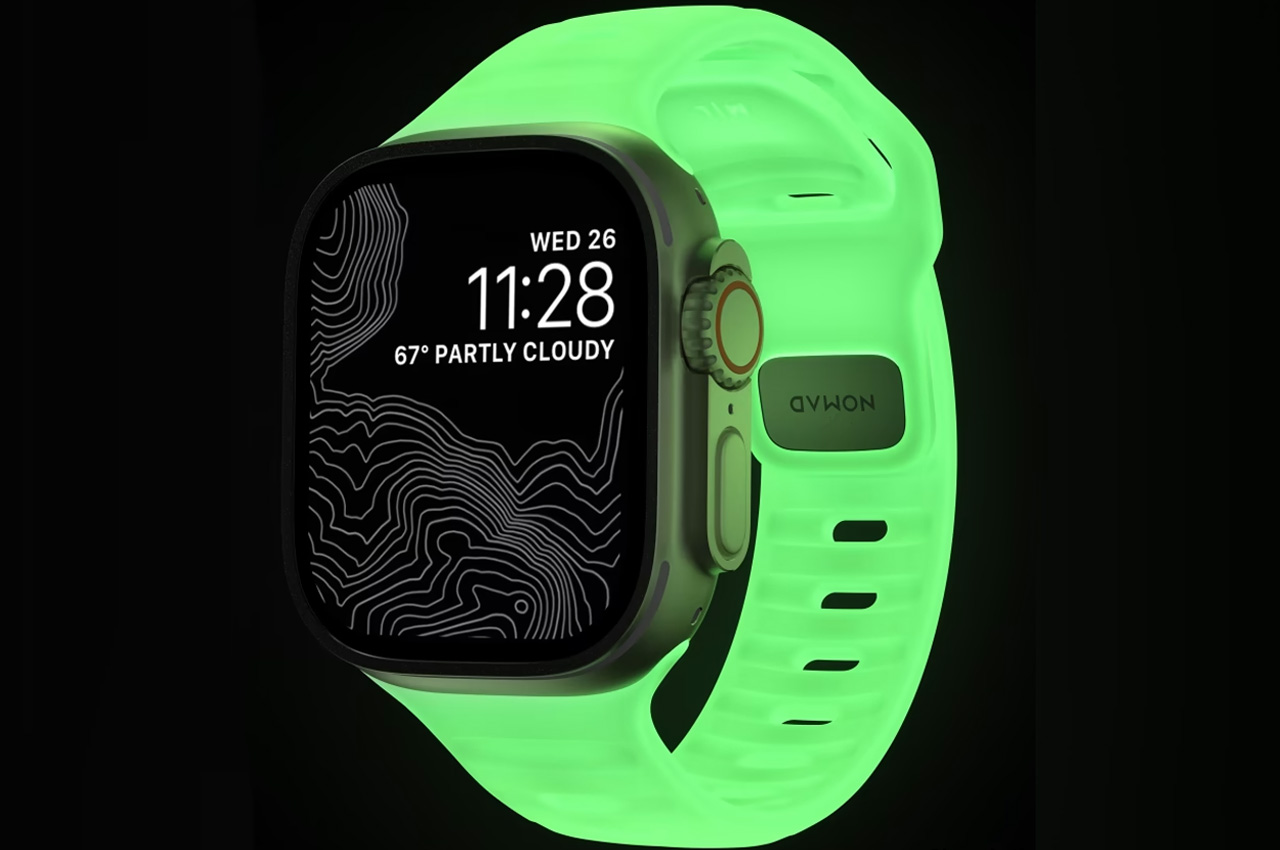 #Nomad’s glow in the dark Apple Watch Sport Band recreates style, function, and adventures after dark