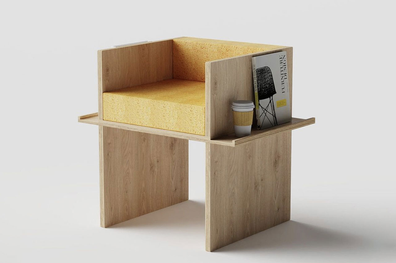 #The Grid Chair Stores Your Books And Prevents Your Coffee From Accidentally Spilling Over