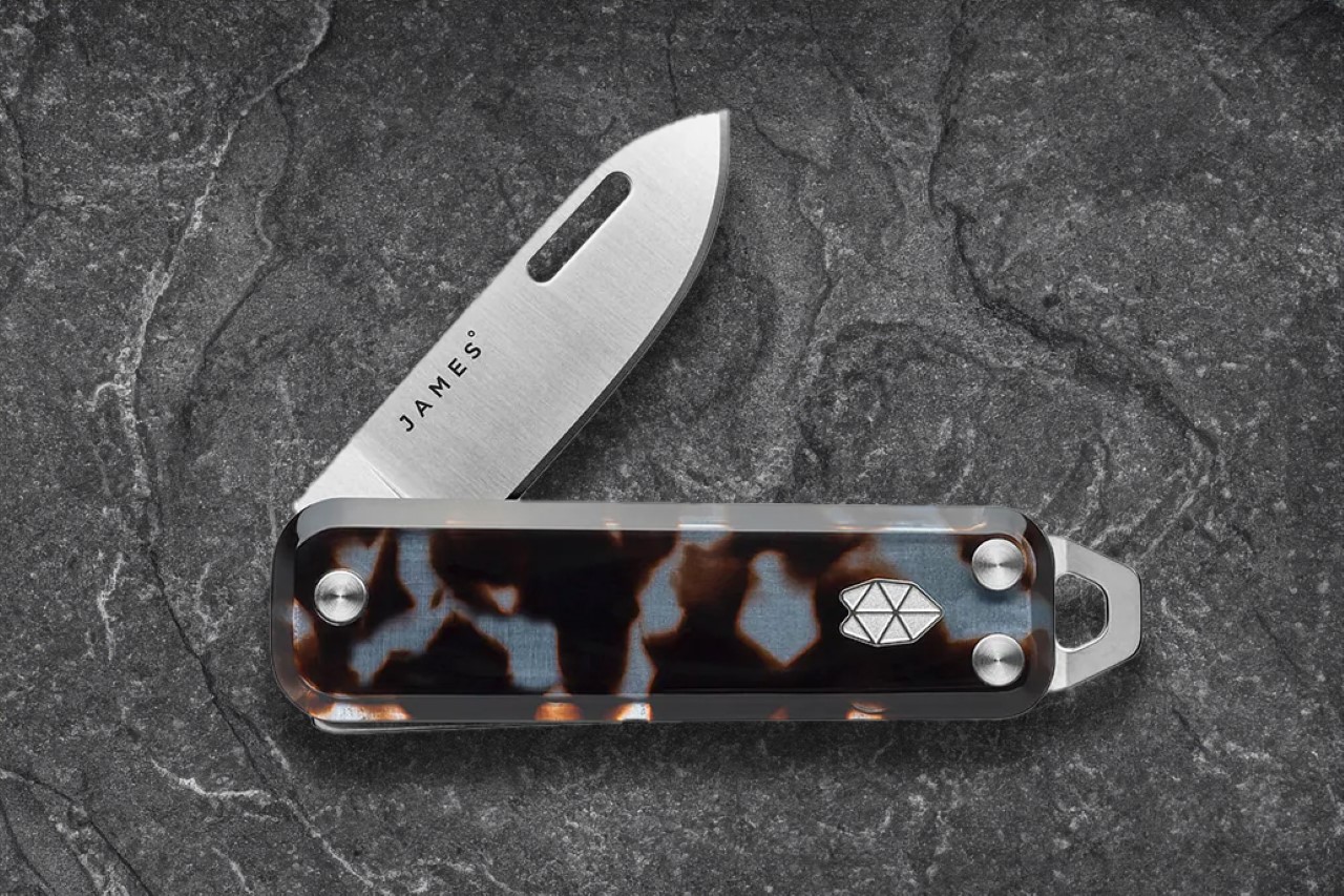 #The James Brand’s latest pocket knife has a gorgeous Acetate handle inspired by haute eyewear
