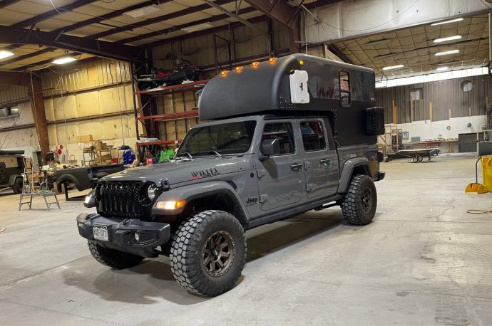 This hard top midsize truck bed camper arrives with insulated walls for a new secure experience